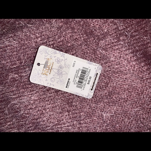 Mudd Eyelash crew sweater - NWT- Mystic Mauve - Picture 4 of 6